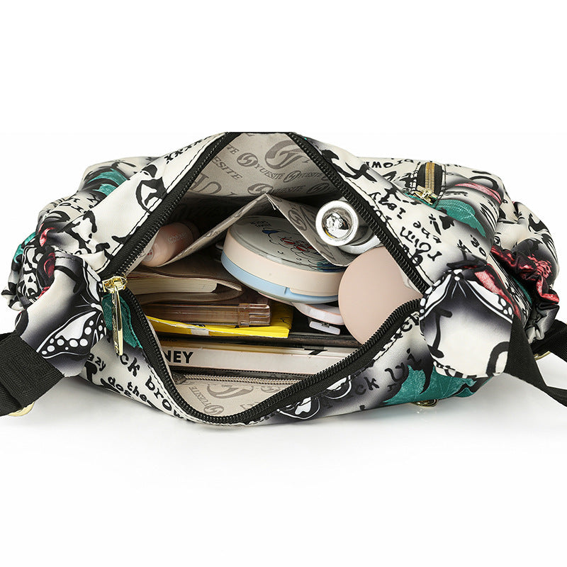 Graffiti Casual Versatile High Quality Crossbody Bag European And American Style Simple