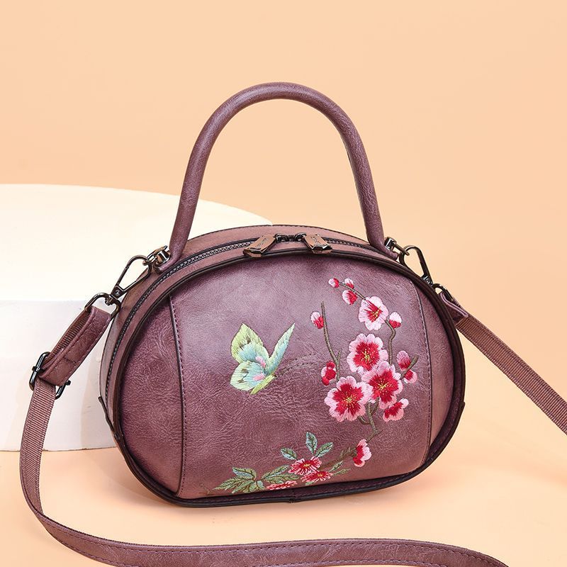 Chinese Style All-match Embroidered Handbag Fashion Temperamental Mother Shoulder Messenger Bag