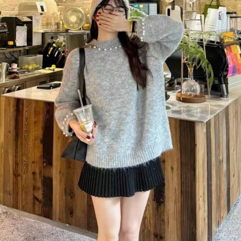 High-grade Loose Versatile Knitted Top