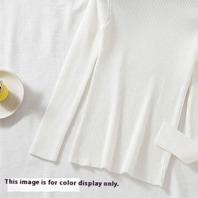 Women's Spring Autumn Underwear Turtleneck Slim Top