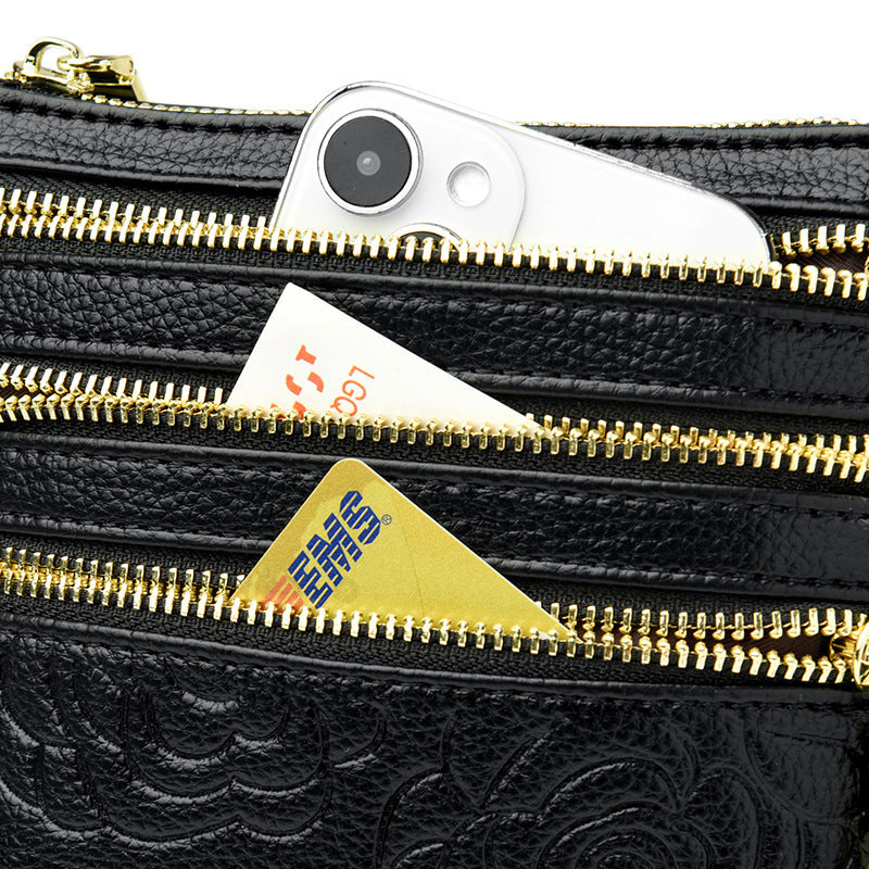 Five-layer Mobile Phone Bag Fashion All-match Shoulder Crossbody