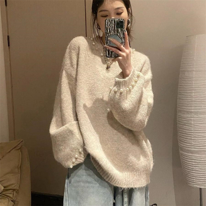 High-grade Loose Versatile Knitted Top