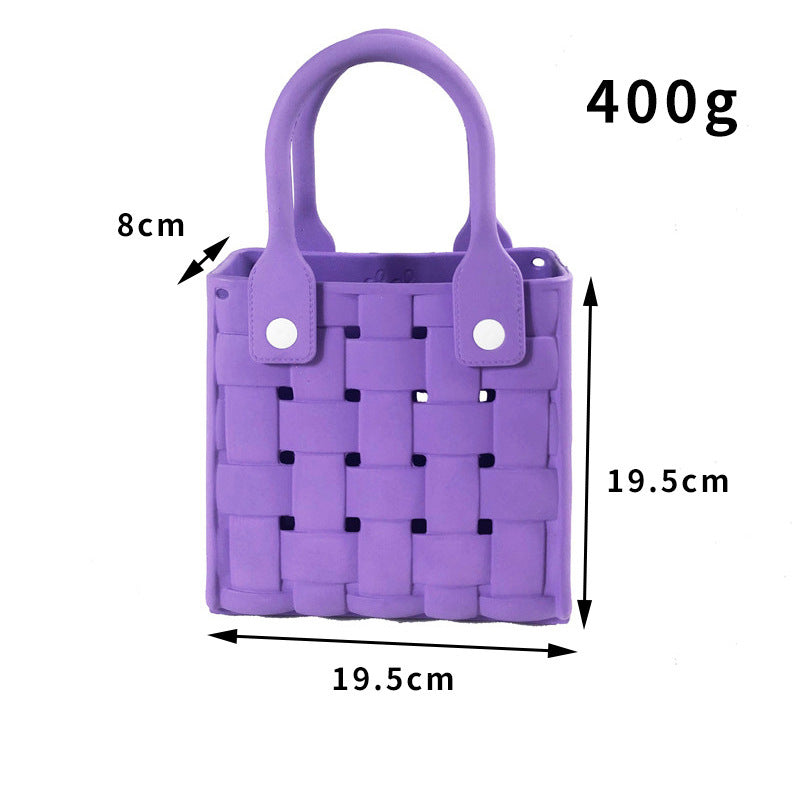 Light Luxury Minority High-grade Shoulder Woven Beach Portable Messenger Bag