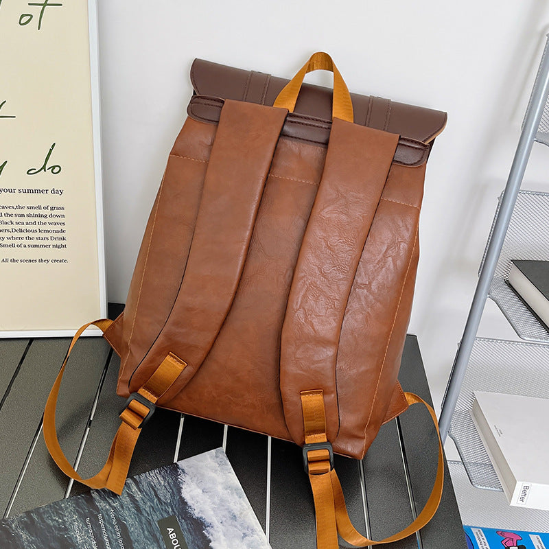 Large Capacity Schoolbag Flip PU Multifunctional