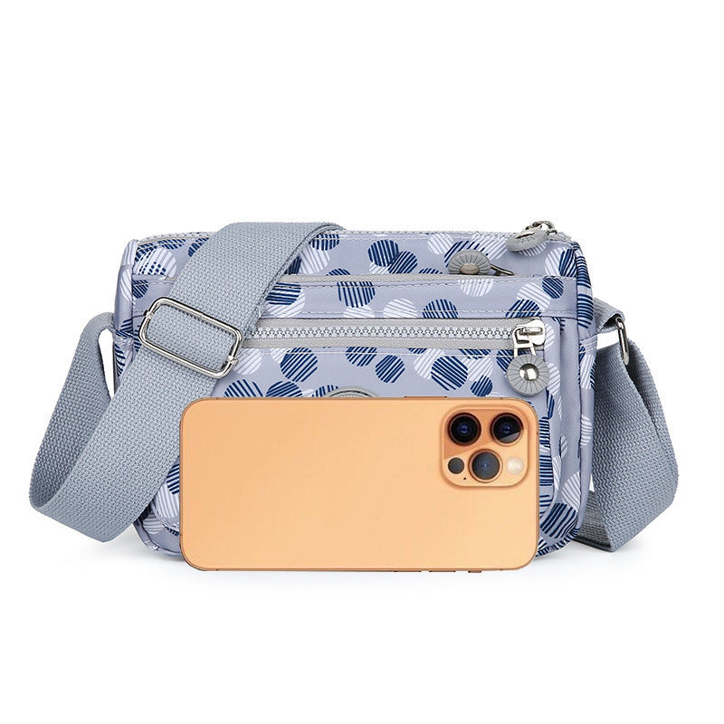 Multi-layer Casual Fashion Messenger Bag Trendy Mobile Phone Change Packet