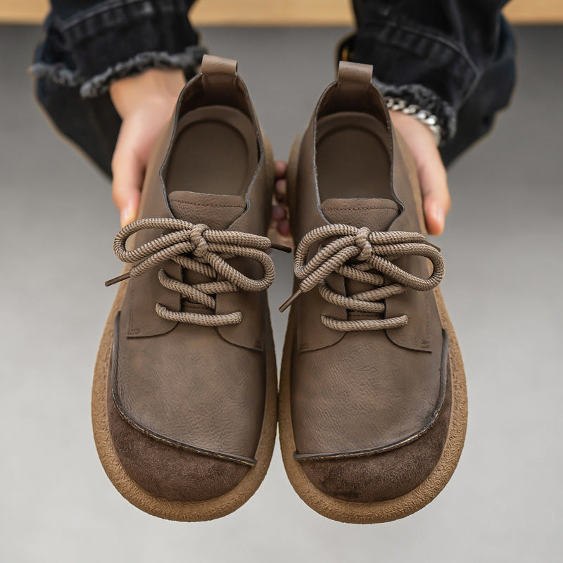Outdoor Lightweight Men's Retro Low-cut Workwear British Style Shoes