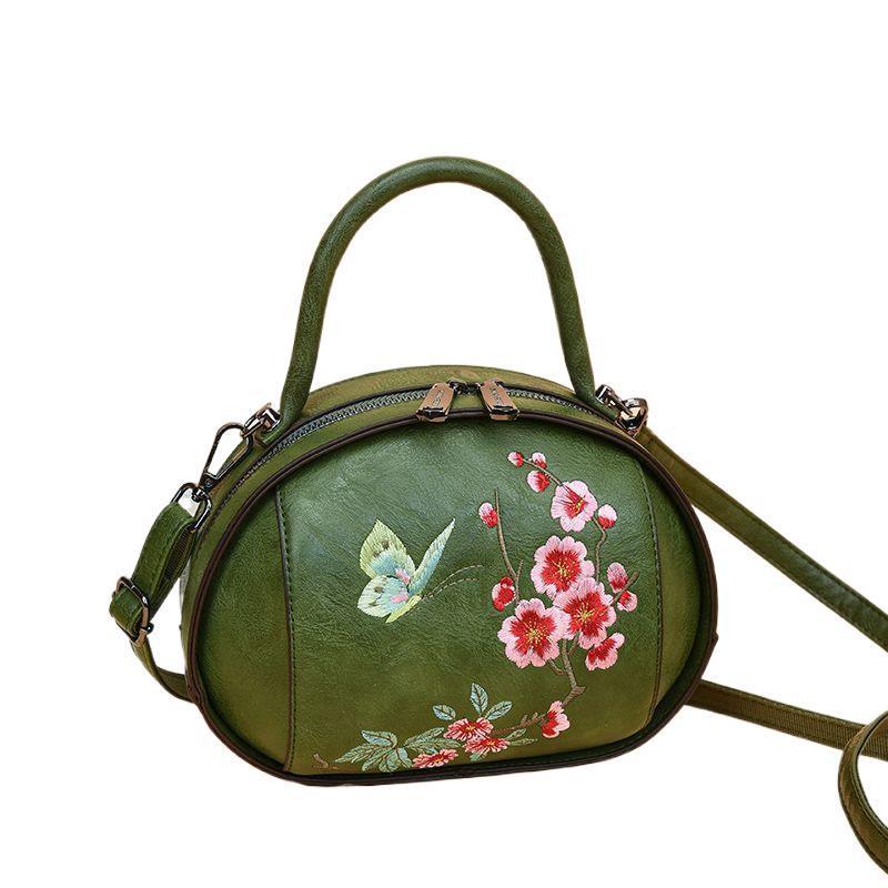 Chinese Style All-match Embroidered Handbag Fashion Temperamental Mother Shoulder Messenger Bag