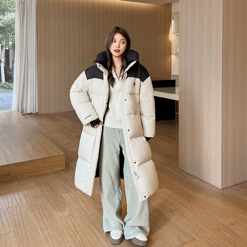 Thick Fashion Overknee Long Down Cotton Jacket Coat