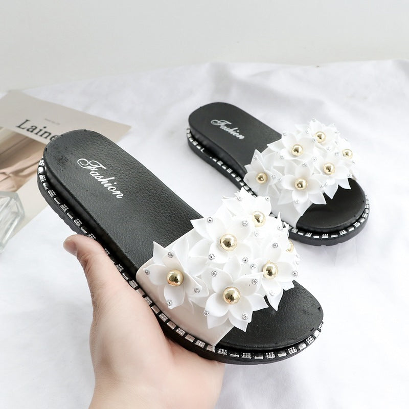 Women's Sandals New Style Outer Wear Fashion Sequin Sandals