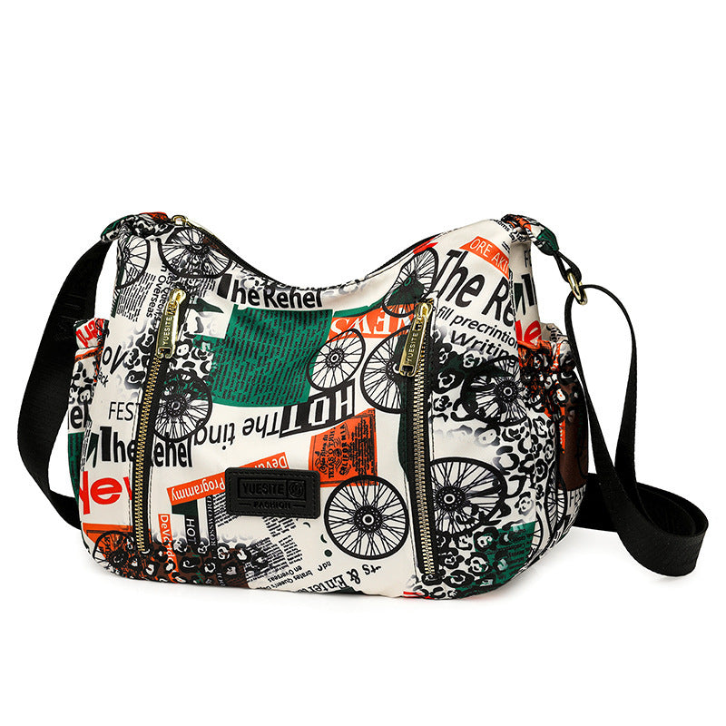Graffiti Casual Versatile High Quality Crossbody Bag European And American Style Simple
