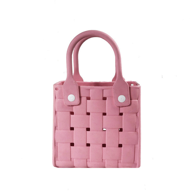 Light Luxury Minority High-grade Shoulder Woven Beach Portable Messenger Bag