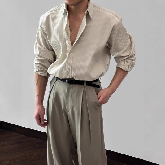 Loose Men's Popular Trendy Artistic Shirt