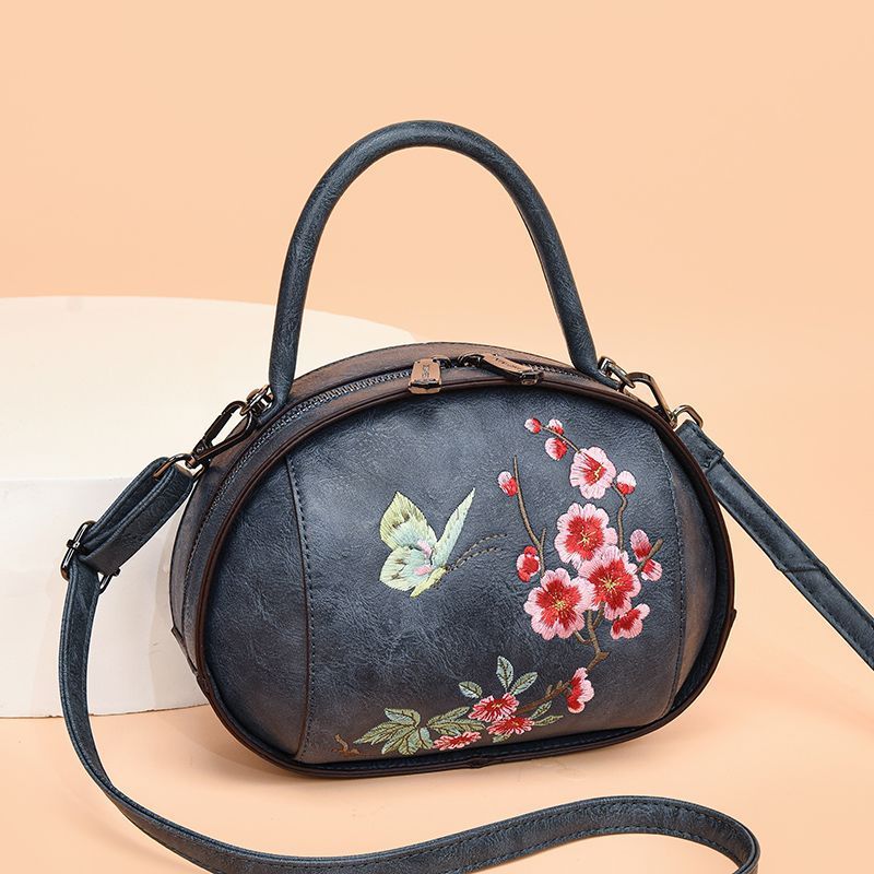 Chinese Style All-match Embroidered Handbag Fashion Temperamental Mother Shoulder Messenger Bag